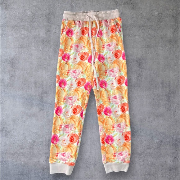 Jane + Jo Pumpkin Floral Pajamas Size 6 - Picture 7 of 12